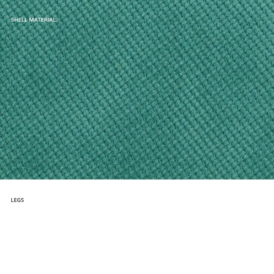 Moderne woonkamerstoel van stof en metaal gemaakt in Italië, Egypte Viadurini