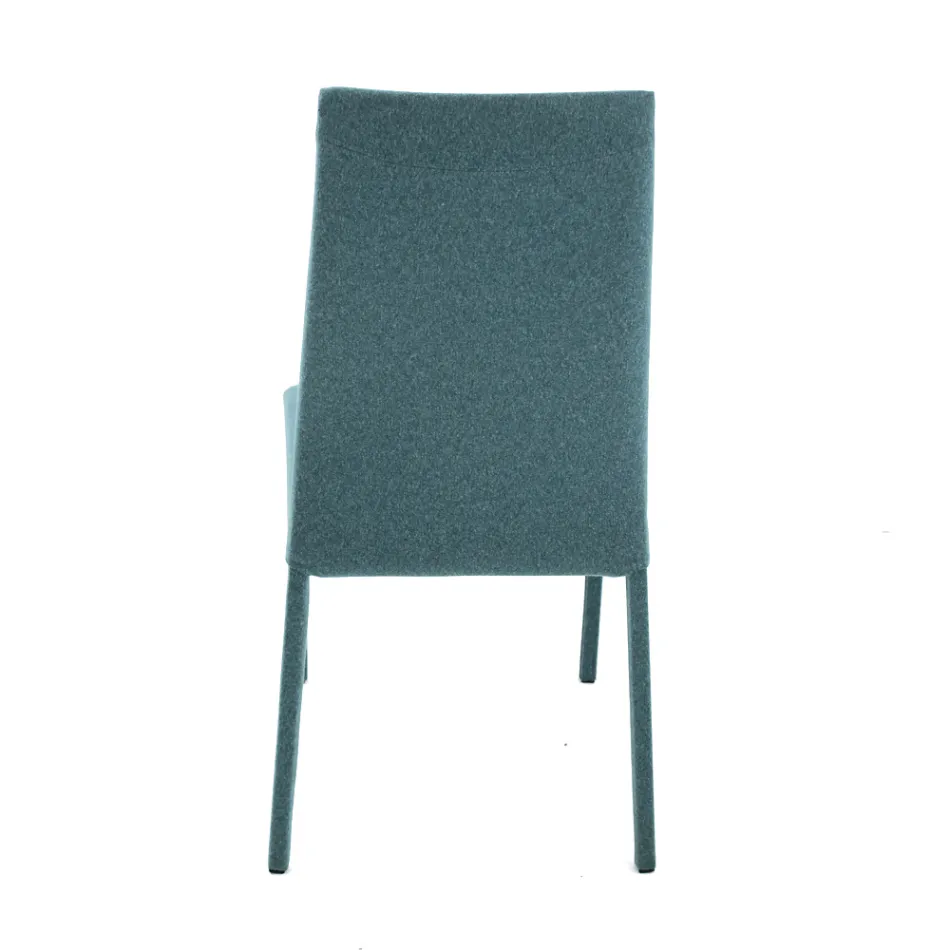 Woonkamerstoel bekleed met stof Made in Italy - Roslin Viadurini