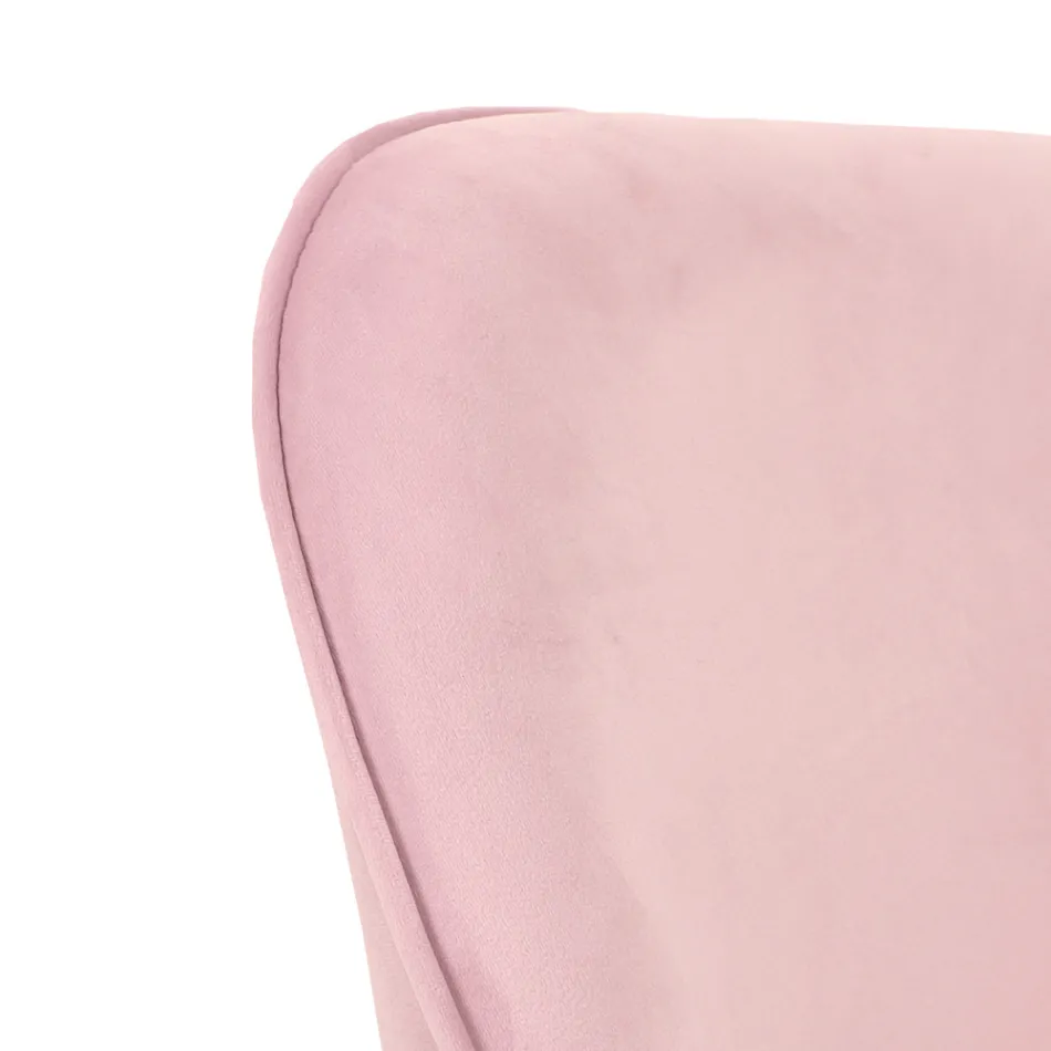 Bureaustoel metalen onderstel en stoffen zitting - Anguilla Viadurini