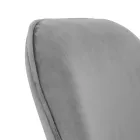 Bureaustoel metalen onderstel en stoffen zitting - Anguilla Viadurini