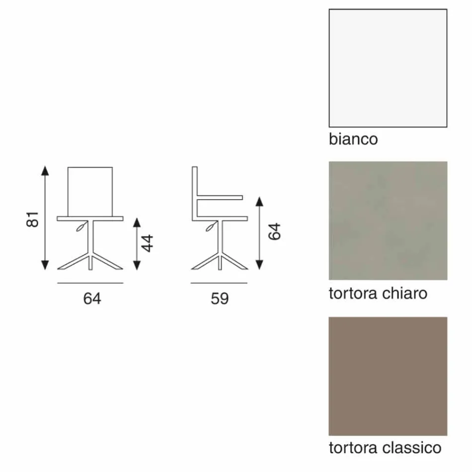 van wit faux lederen stoel Michelle Viadurini