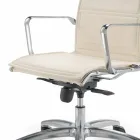 Bureaustoel met monocoque in imitatieleder gemaakt in Italië Agata Viadurini