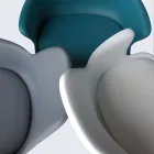 Bureaustoel met zwenkwielen, armleuningen en in hoogte verstelbare zitting - Iuri Viadurini