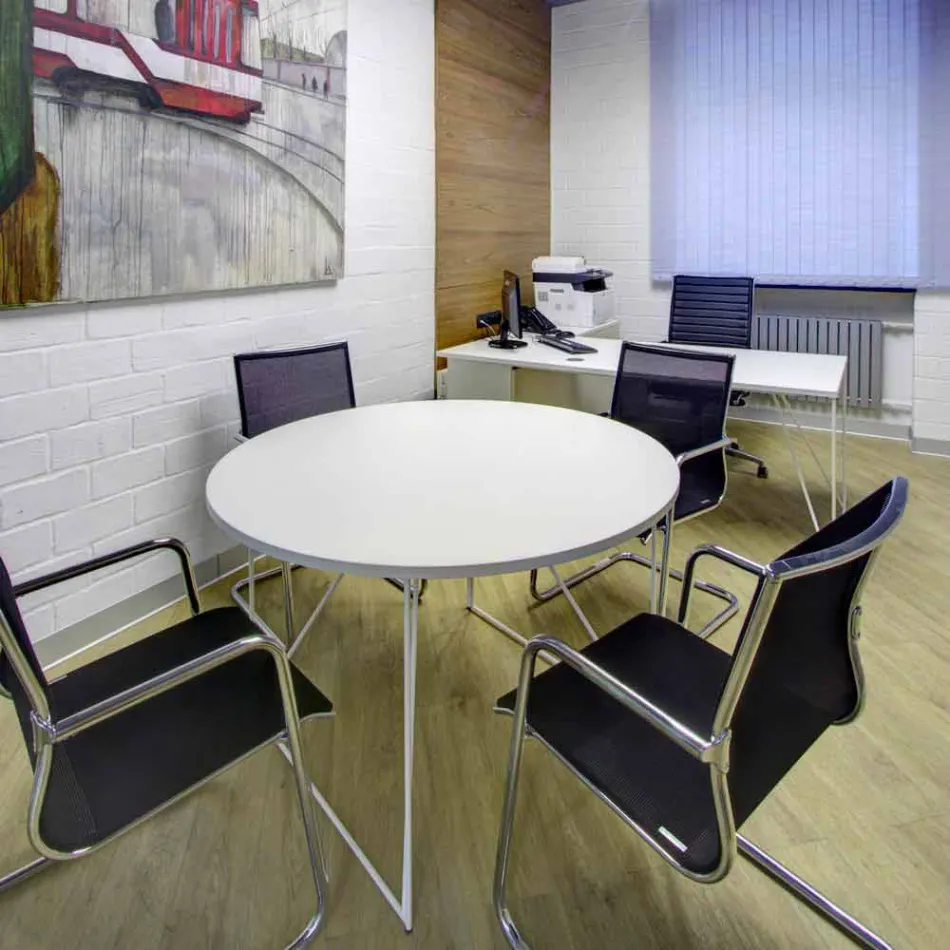 Ergonomische slede bureaustoel met armleuningen Made in Italy - Filanna Viadurini