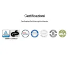 Ergonomische slede bureaustoel met armleuningen Made in Italy - Filanna Viadurini