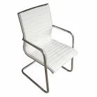 Ergonomische slede bureaustoel met armleuningen Made in Italy - Filanna Viadurini