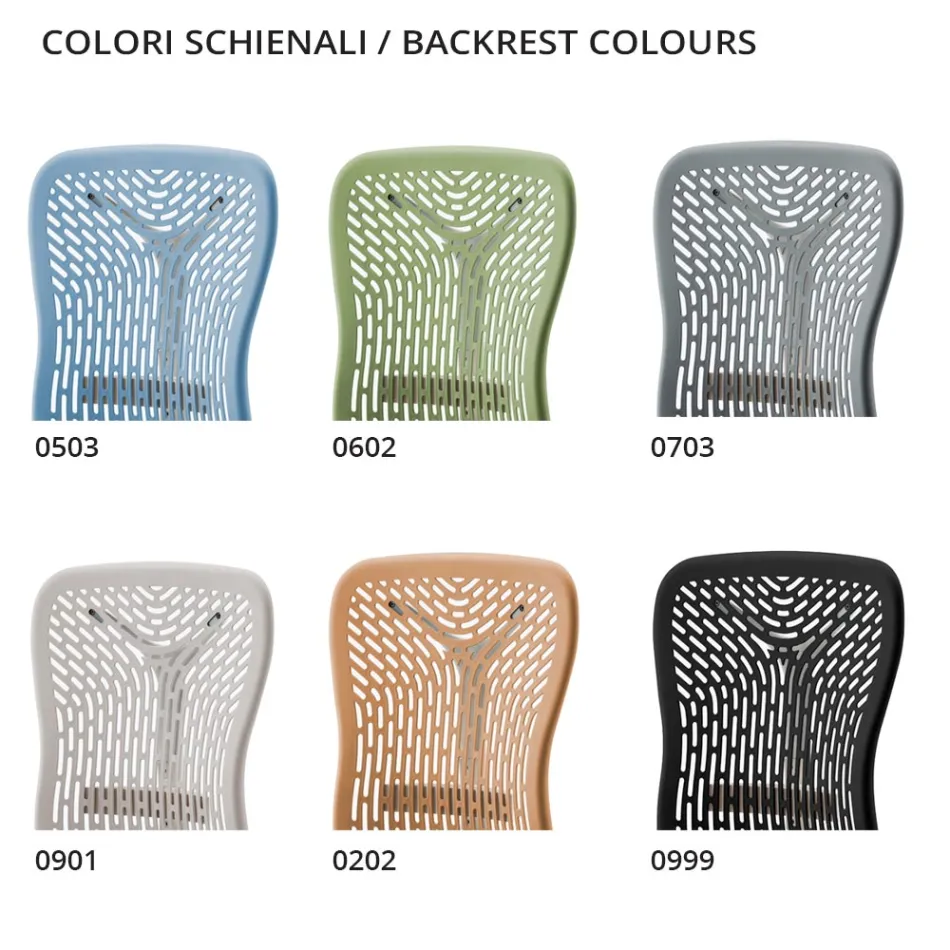 Ergonomische en draaibare bureaustoel met armleuningen Made in Italy - Fulvio Viadurini