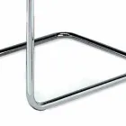 Lederen bureaustoel met verchroomde stalen structuur Made in Italy - Elite Viadurini