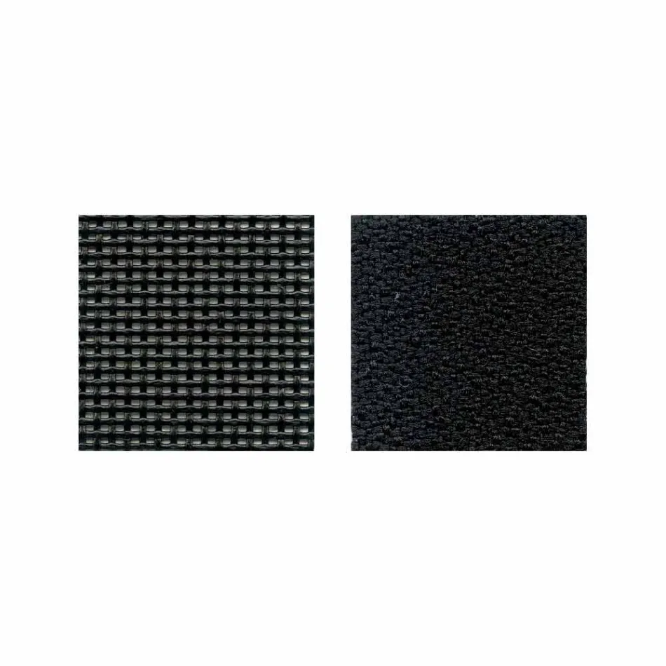 Semi-directionele bureaustoel in Tecnorete en zwarte stof - Vespasiano Viadurini