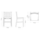 Hoge kwaliteit stoel van beukenhout en leer, gemaakt in Italië, 2 stuks - Nora Viadurini