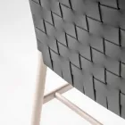 Hoge kwaliteit stoel van beukenhout en leer, gemaakt in Italië, 2 stuks - Nora Viadurini