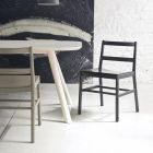 Hoge kwaliteit stoel van massief beukenhout, gemaakt in Italië, 2 stuks - Nora Viadurini