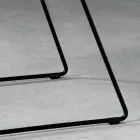 Design stoel in metaal en stof geproduceerd in Formia, Italië Viadurini