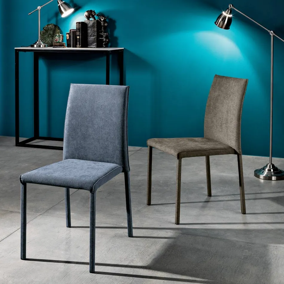 Designer stoffen eetkamerstoel gemaakt in Italië, Conny Viadurini