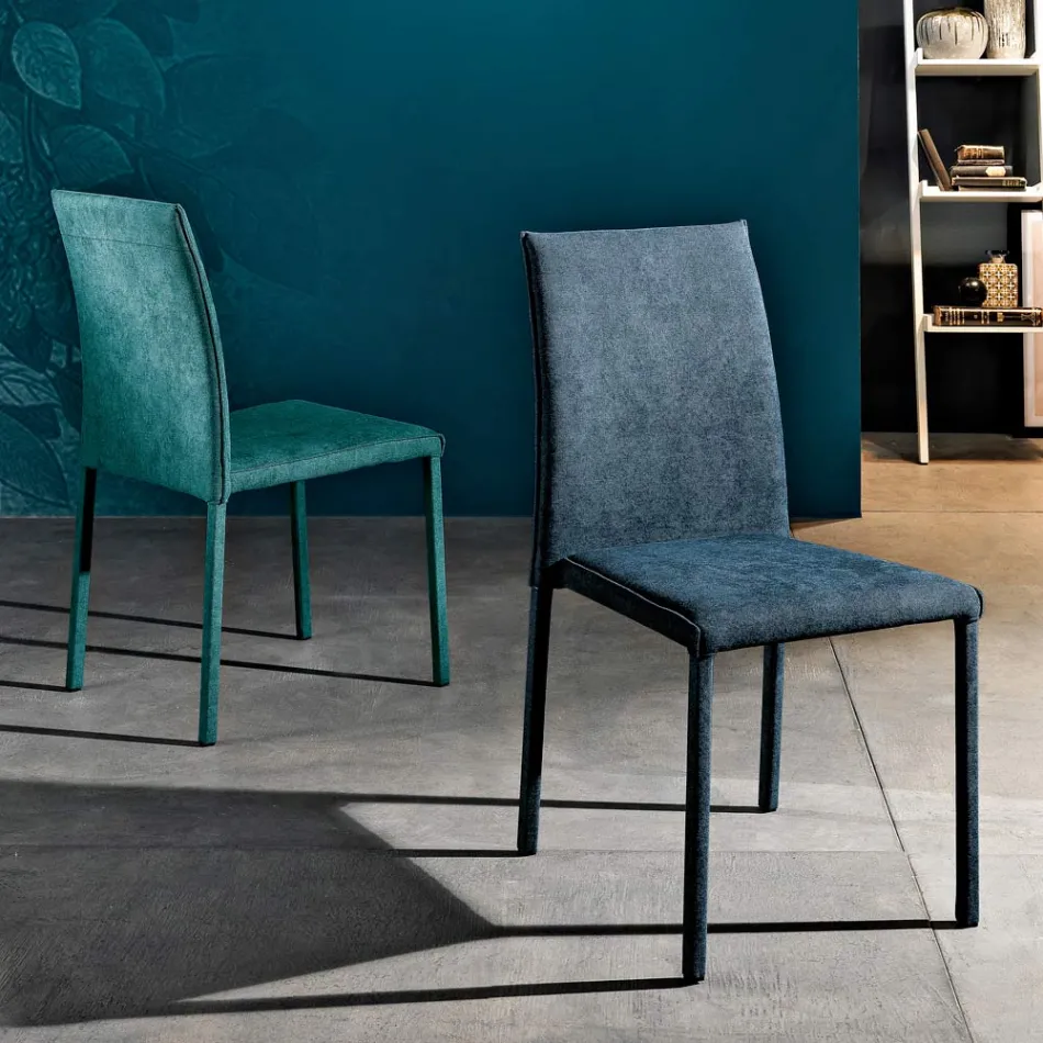 Designer stoffen eetkamerstoel gemaakt in Italië, Conny Viadurini