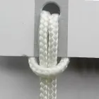 Luxe stoel met armleuningen in gebleekt beukenhout en touw Made in Italy - Nora Viadurini