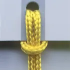 Luxe stoel met armleuningen in gebleekt beukenhout en touw Made in Italy - Nora Viadurini