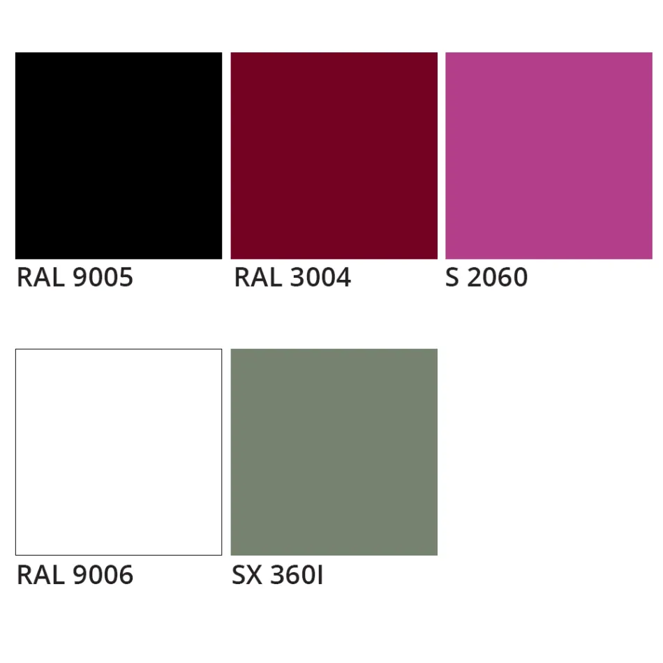 Luxe stoffen stoel met metalen onderstel, gemaakt in Italië, 2 stuks - Alaska Viadurini