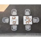 Stapelbare tuinstoel met gepolsterde armleuningen H 73 cm - Smart van Varaschin Viadurini