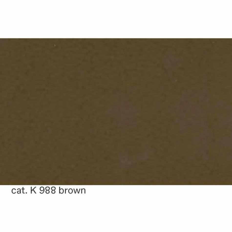 Draaistoel in gelakt aluminium met lederen zitting Made in Italy - Cabiria Viadurini