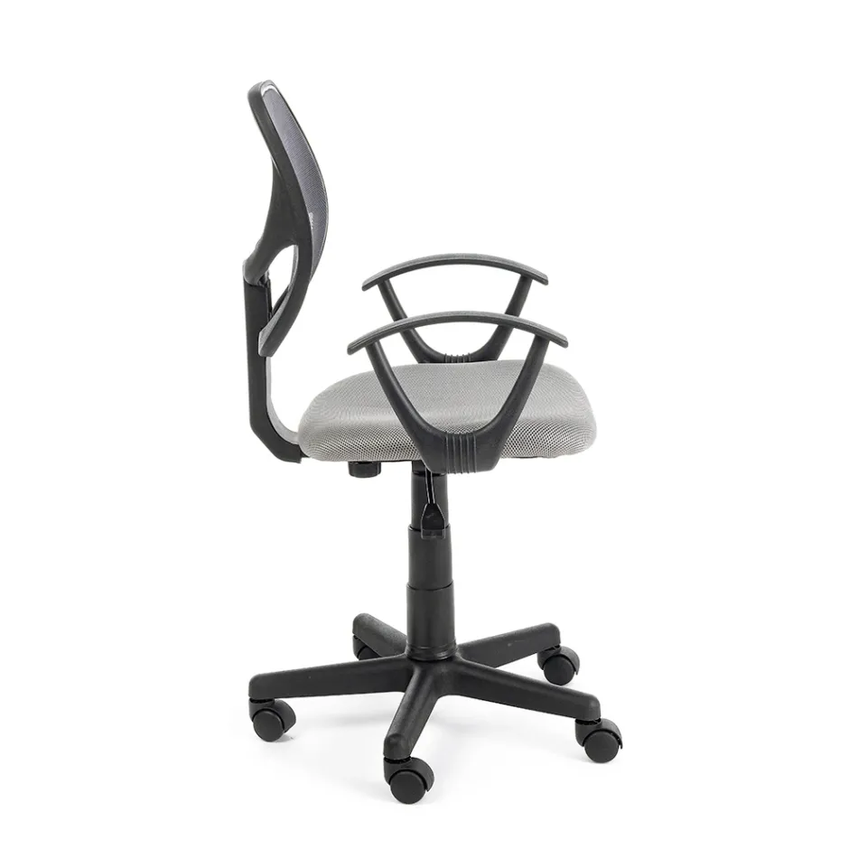 Draaibare bureaustoel in nylon en mesh-stof in 3 kleuren - Rasha Viadurini