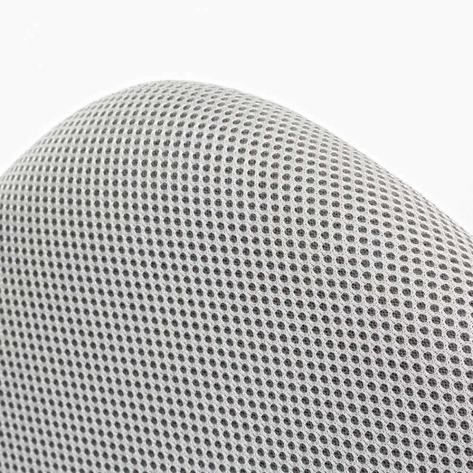 Draaibare bureaustoel in nylon en mesh-stof in 3 kleuren - Rasha Viadurini