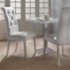 Gestoffeerde designstoel, met Capitonnè-verwerking - Diana Viadurini