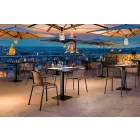 Stapelbare metalen buitenstoel gemaakt in Italië, 4 stuks - Verna Viadurini