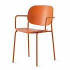 Stapelbare stoel in polypropyleen en metaal Made in Italy - Connubia Yo Viadurini