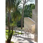 Stapelbare tuinstoel van metaal, gemaakt in Italië, 2 stuks - Authority Viadurini