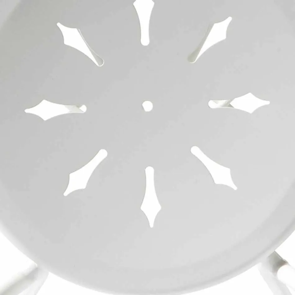 Stapelbare tuinstoel van metaal, gemaakt in Italië, 2 stuks - Authority Viadurini