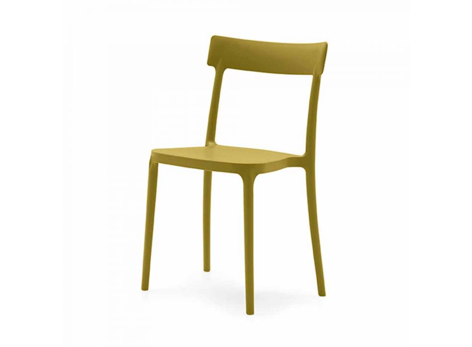 Stapelbare stoel voor binnen of buiten in polypropyleen gemaakt in Italië - Argo Viadurini