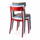 Stapelbare stoel voor binnen of buiten in polypropyleen gemaakt in Italië - Argo Viadurini