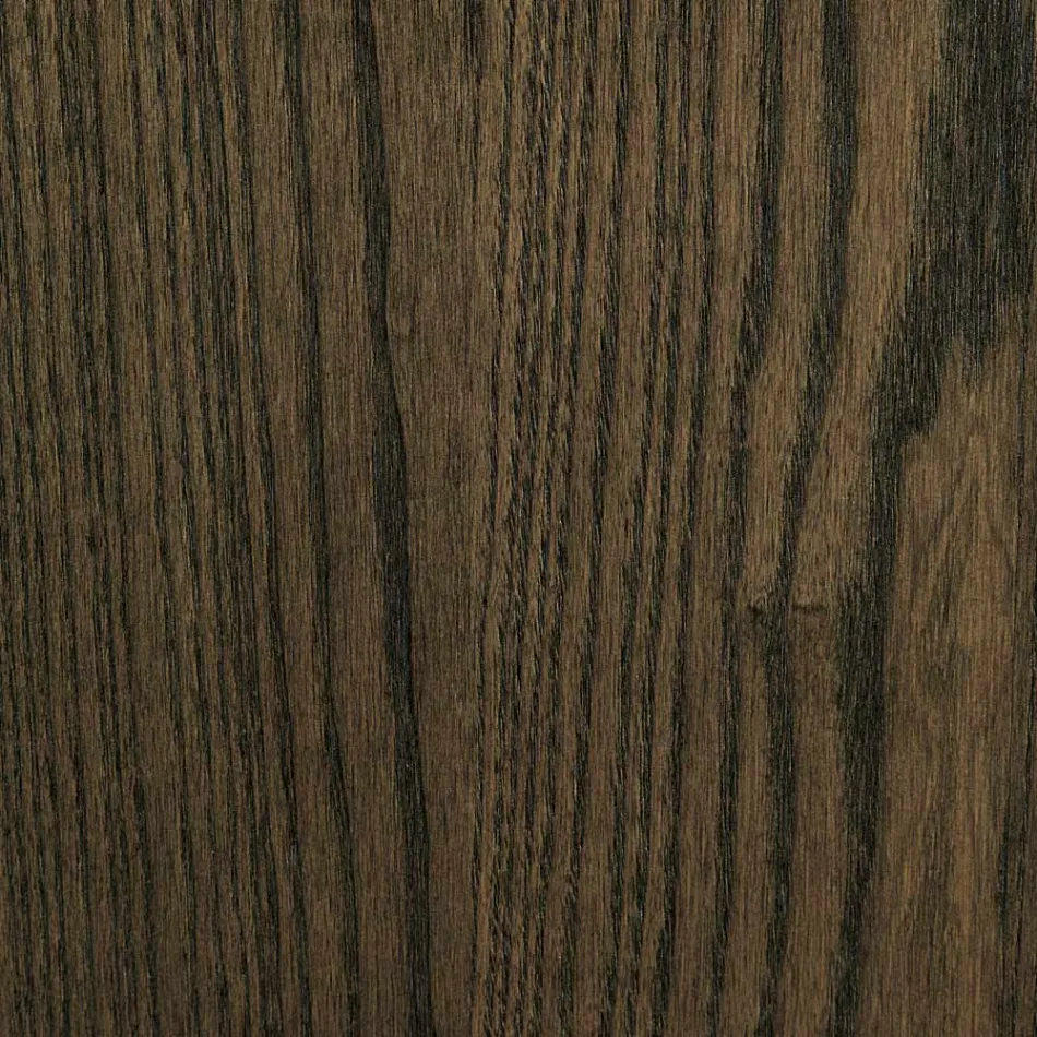 Houten stoel en eco-leren zitting met Italiaanse designknopen - Mircea Viadurini