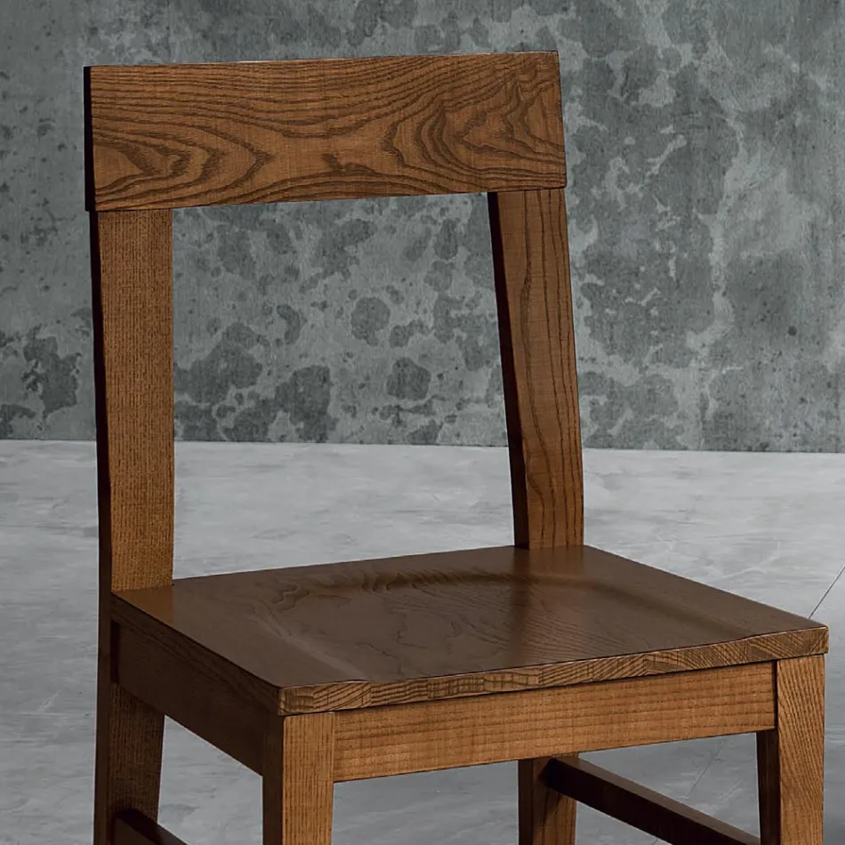 Stoel in Masello beukenhouten keukenontwerp Made in Italy - Sofia Viadurini