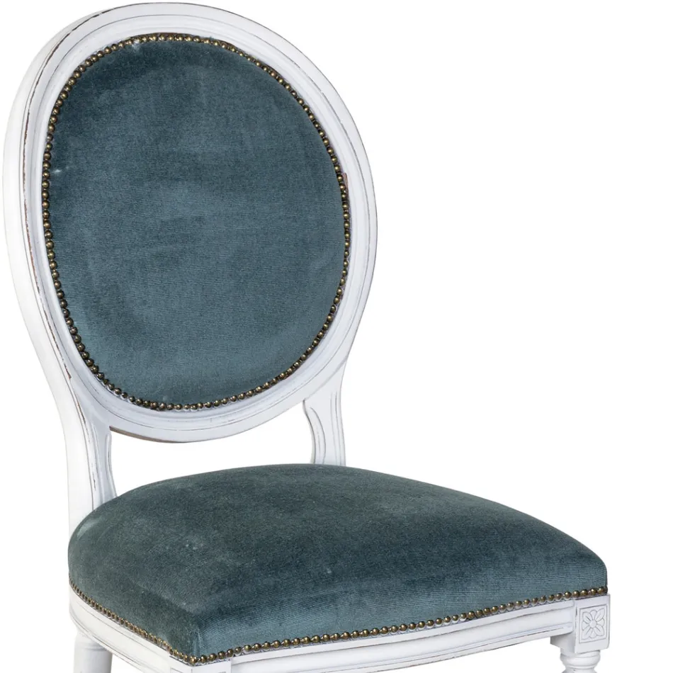 Stoel van massief beukenhout en zitting van schuimrubber Made in Italy - Lamiral Viadurini