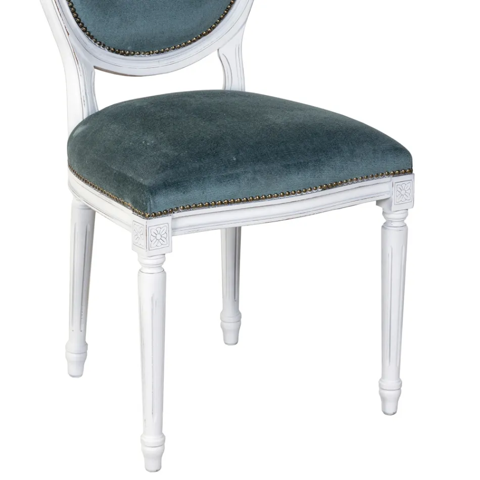 Stoel van massief beukenhout en zitting van schuimrubber Made in Italy - Lamiral Viadurini