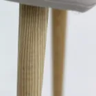 gebeitst hout stoel bekleed met kunstleer Purple Viadurini