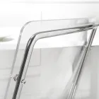 Stoel in transparant plexiglas en ijzer Made in Italy 2 stuks - Charlotte Viadurini