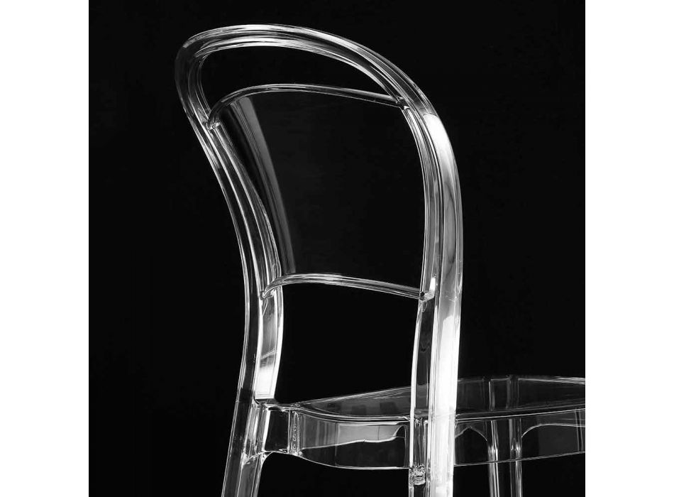 Stoel van transparant polycarbonaat, modern design - Yanis Viadurini