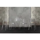 Stoel van transparant polycarbonaat, modern design - Yanis Viadurini