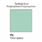 Stoel van gerecycled polypropyleen met draaivoet Made in Italy - Connubia Tuka Viadurini