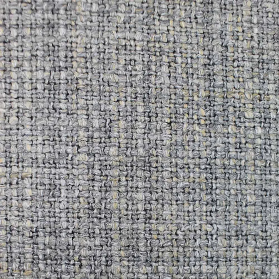 Stoffen stoel met luxe zwart metalen structuur gemaakt in Italië - cacao Viadurini