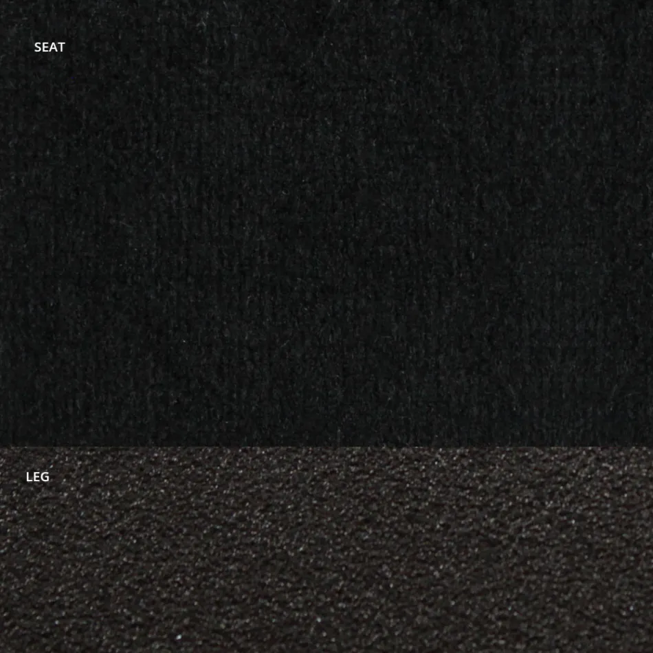 Stoel in fluweel en RAL gelakt staal Made in Italy 4 stuks - Mariapina Viadurini