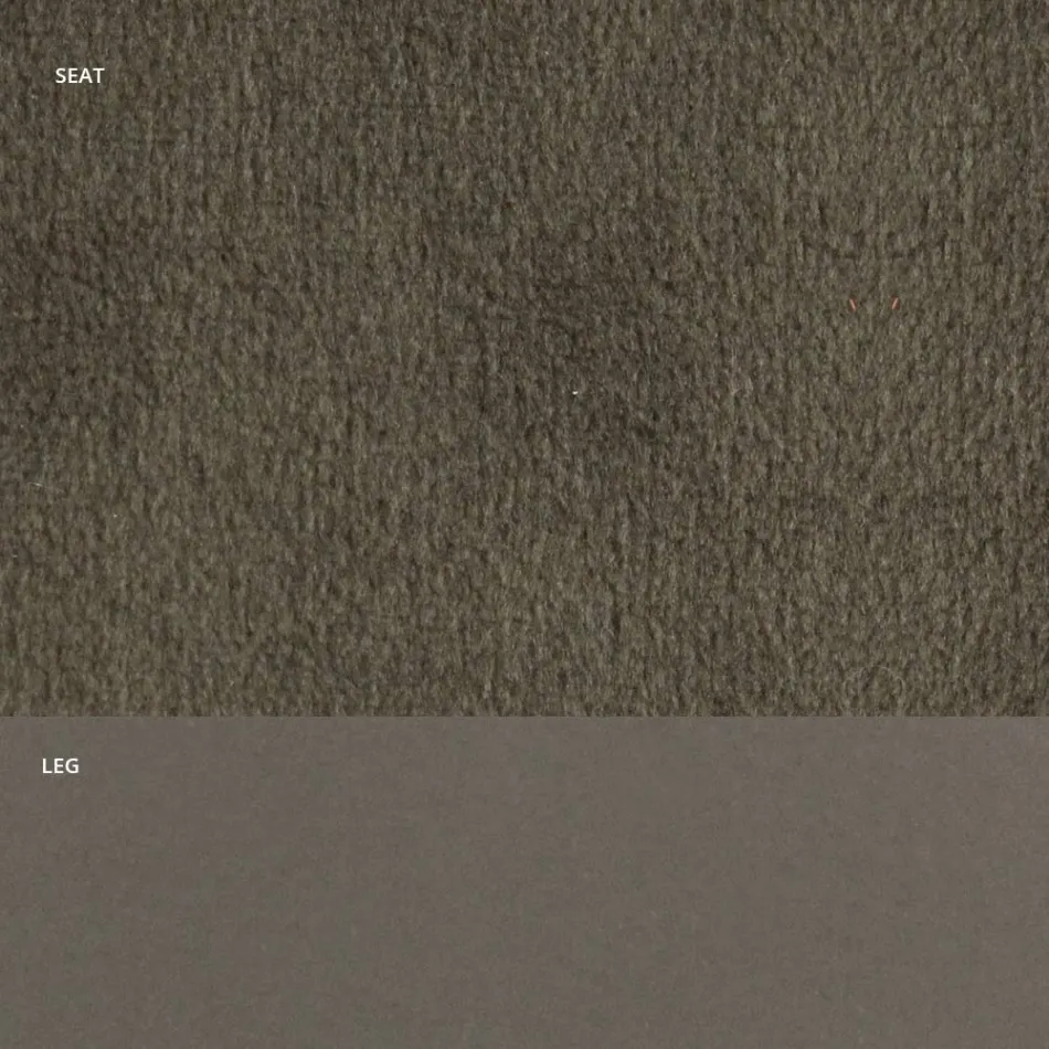 Stoel in fluweel en RAL gelakt staal Made in Italy 4 stuks - Mariapina Viadurini