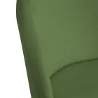 Fluwelen stoel en metalen frame in verschillende afwerkingen - Penna Viadurini