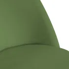 Fluwelen stoel en metalen frame in verschillende afwerkingen - Penna Viadurini