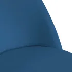 Fluwelen stoel en metalen frame in verschillende afwerkingen - Penna Viadurini