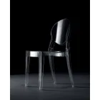 Stapelbare stoel voor binnen of buiten in transparant polycarbonaat – Pianeta Viadurini