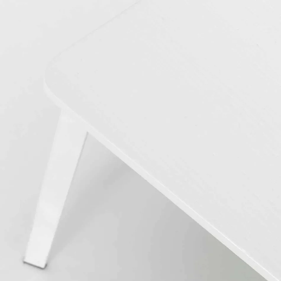 Moderne designstoel in hout en metaal, Elmas, 4 stukken Viadurini